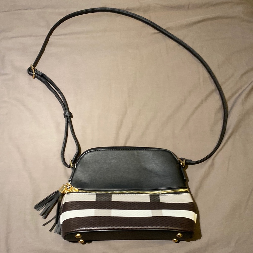 Black and White Shoulder Bag/Purse